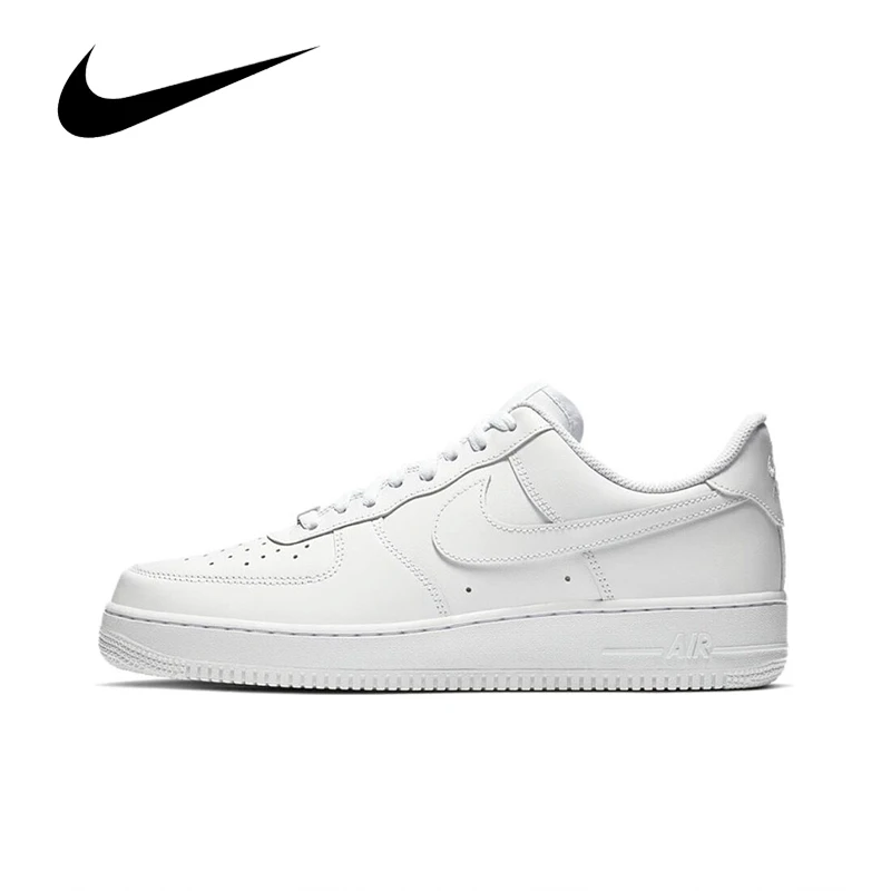 Nike-zapatillas de Skateboarding Air Force 1 Low \'07 Unisex, zapatos de Skateboarding, blanco puro, estilo Retro clásico, CW2288-111