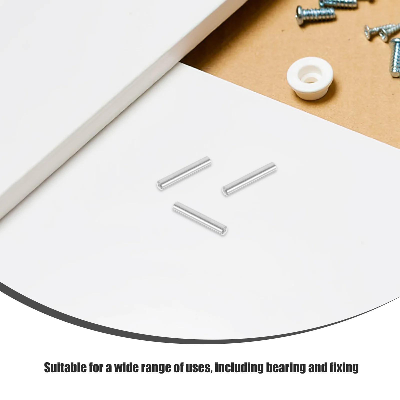 

25Pcs Stainless Steel Cylindrical Pin Standout Design Stable Connection Metal Shelf Pegs for Kitchen Cabinets Bookshelves