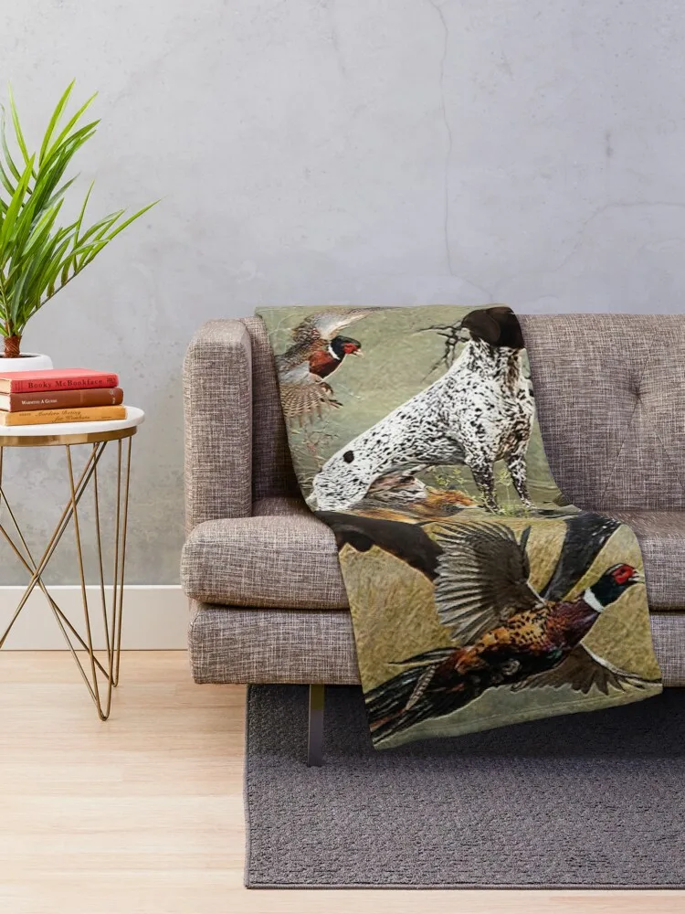 German Shorthaired Pointer, Best gun dogs Throw Blanket Decorative Blanket Fluffy Blankets Large Blankets For Baby