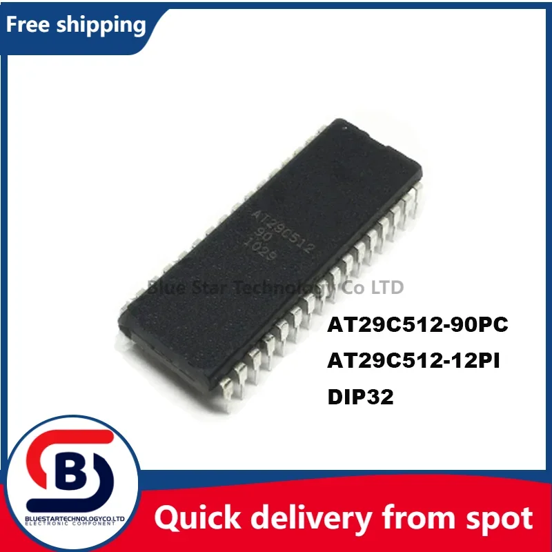 Free Shipping 5pcs/lots AT29C512-90PC AT29C512-12PI AT29C512 29C512 DIP32 Quick delivery from spot