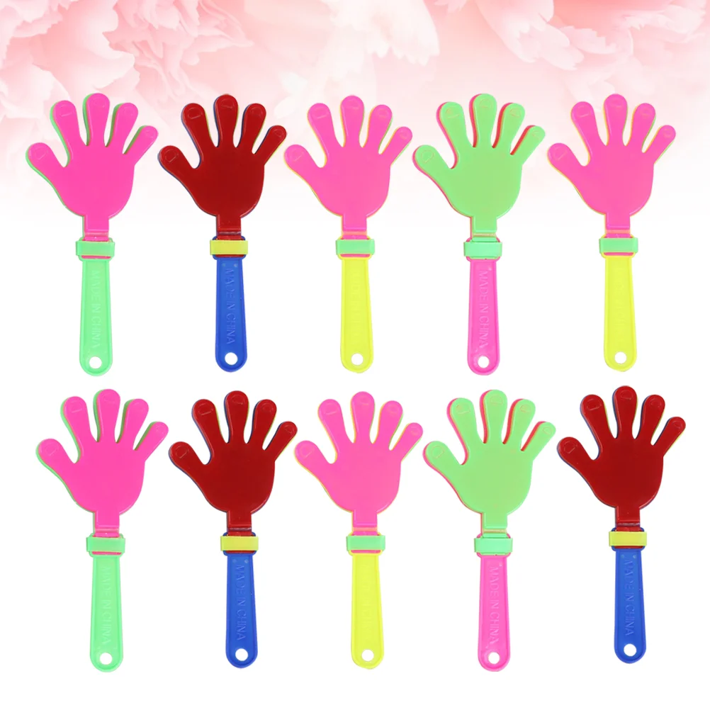 20 pcs plástico Noisemakers meia stuffers festa Clapper Natal presentes mãos batendo palmas brinquedo esportes brinquedos brilho aplaudindo