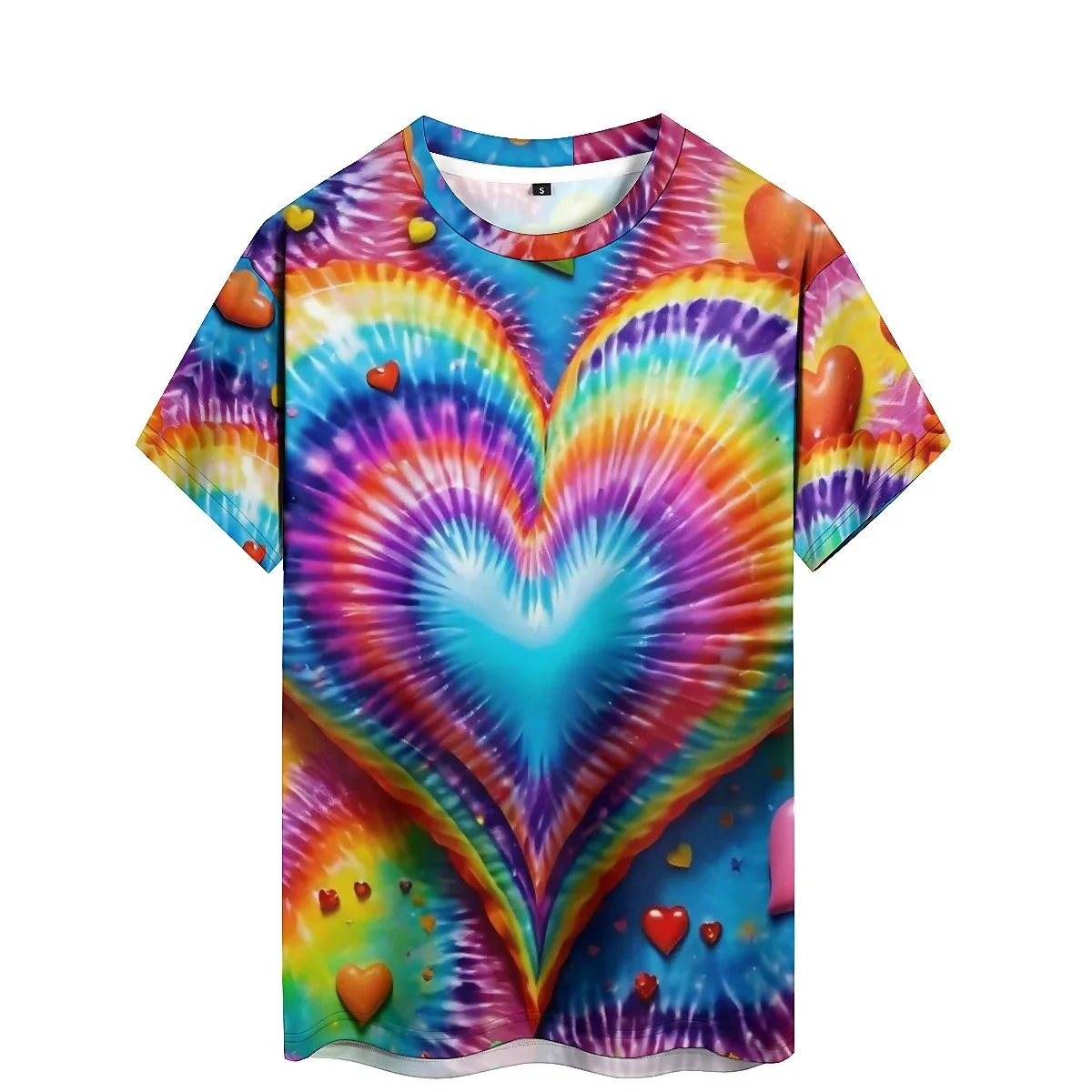 

Four-Season Tie-Dye Men's 3D Printed Short-Sleeve T-Shirt - Couple Matching Style