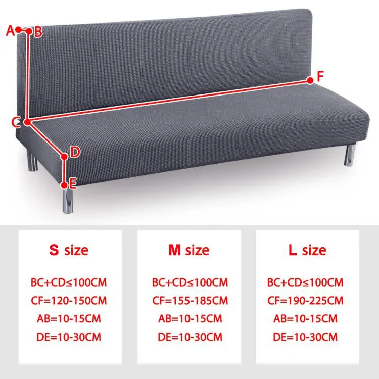 Corn Kernels Sofa Bed Cover Skirt Type Foldable Armless Stretch Sofa Cover Towel Hem Type Multiple Colors