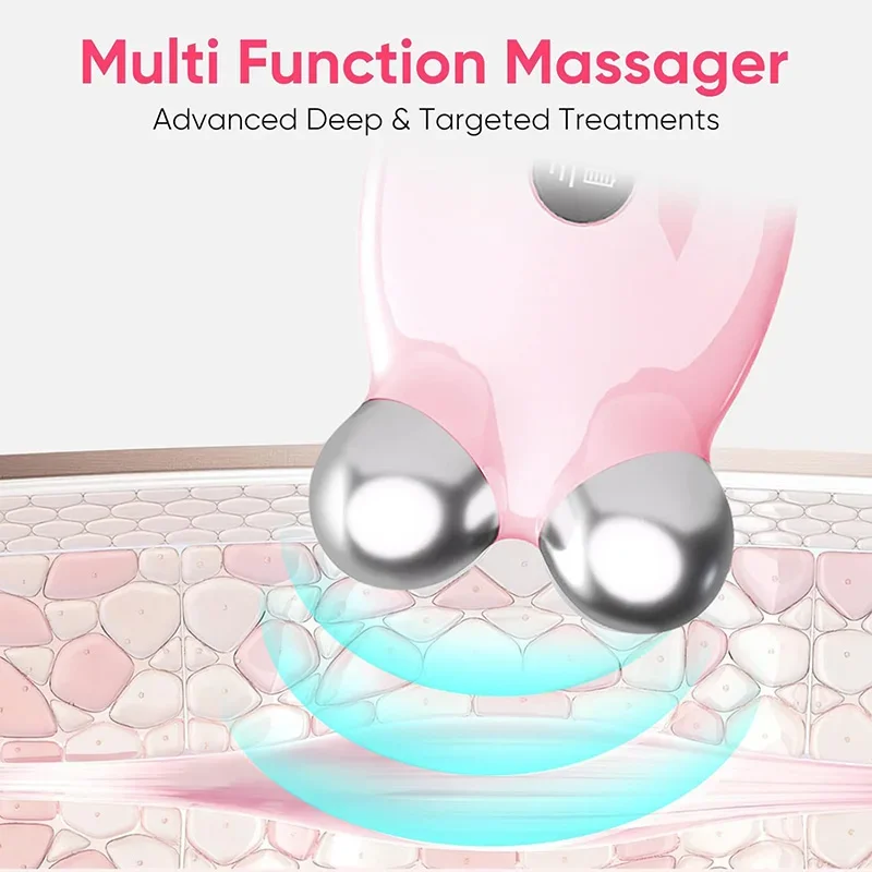 EMS Gesichtsmassagegerät Roller Mikrostrom Facelifting Maschine V-Face Roller Massagegerät Hautverjüngung Anti-Falten Schönheitsgerät