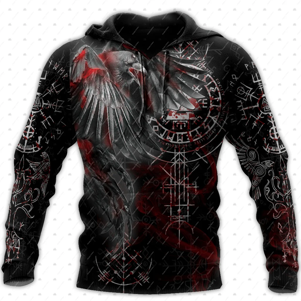 

Custom Name Valhalla God Odin Warrior Wolf Fenrir Tattoo Vintage Retro Unisex 3DPrint Harajuku Pullover Casual Jacket Hoodies 24