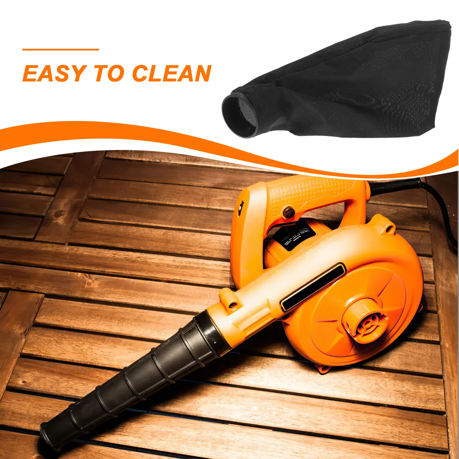 

Blower Dust Bag Heavy Duty Cloth Material Easy Attach Detach Replacement Accessory For Electric Air Blower Yard Garden Use