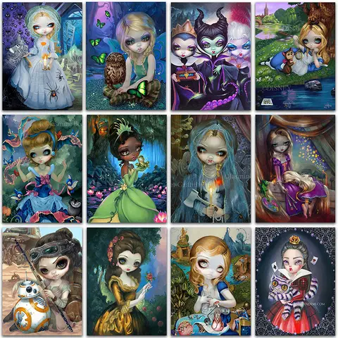 5D DIY Diamond Painting Disney Princess Rapunzel Home Decor Full Square&Round Diamond embroidery Cross stitch Diamond mosaic Art