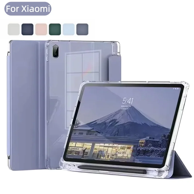 

Чехол для Xiaomi Pad 7 2024, 11,2 дюйма, умный магнитный чехол для планшета, чехол для Xiaomi Pad 7 Pro 11,2 дюйма с чехлом-держателем для карандашей