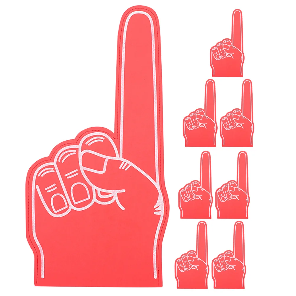 8個入りフォームフィンガーグローブ、印象的なデザイン、スポーツイベント、パーティーの記念品、チアリーディングの小道具、ファンフィンガーデー、巨大な手に最適