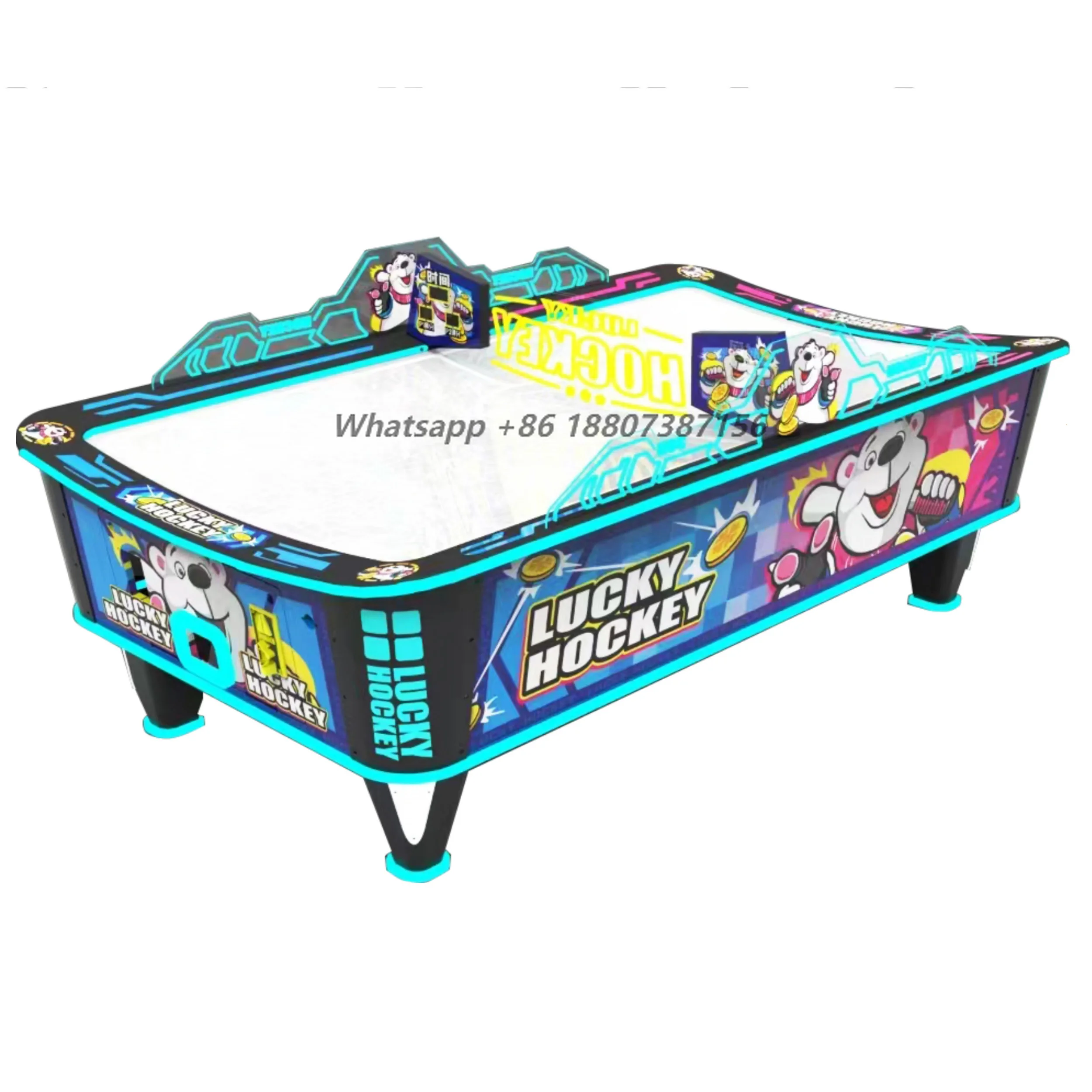 Coin Operated Arcade Hockey Air Hockey Machine Lottery Ticket Redemption Air Hockey Table Game Machine