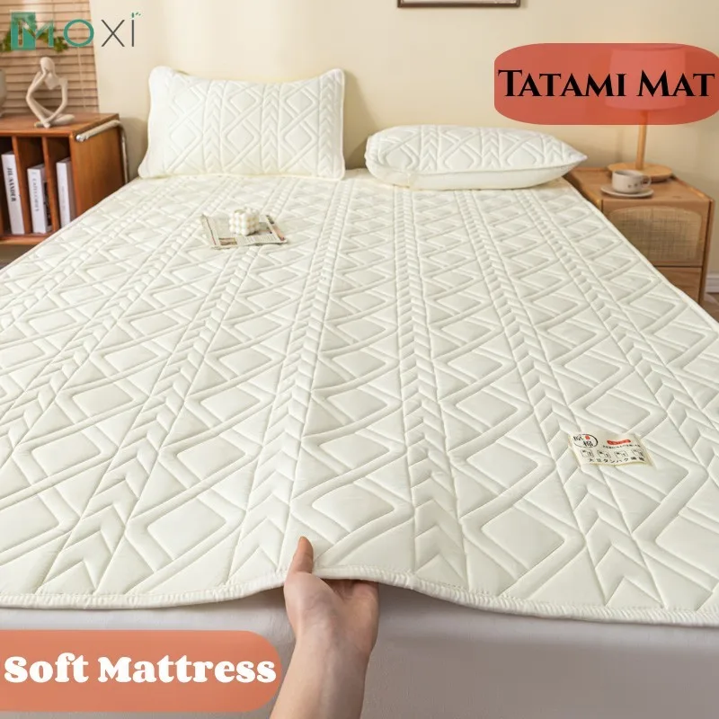 Mattress Non-Slip Anti Mite and Anti-Bacteria Pad Inflatable Mattress Sleeping Mat on The Floor Viscoelastic Mattresses Tatami