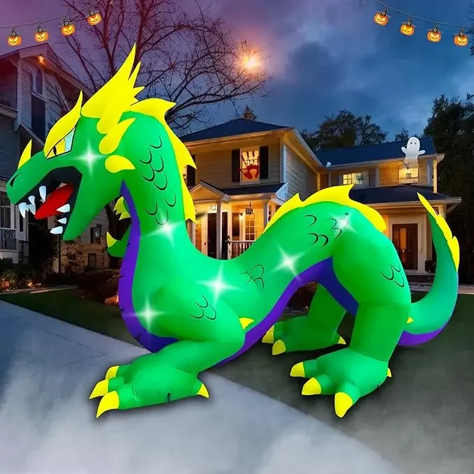 

-New Trendy Customized High Quality Large Inflatable Pink Wyvern Squeak Inflatable Flyling Dragon