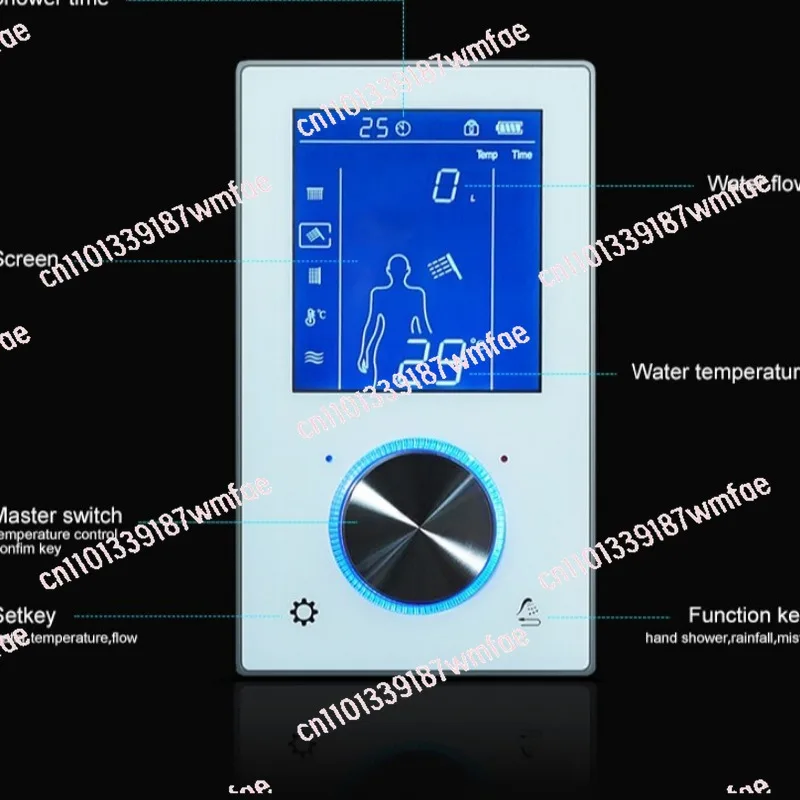 Digital LCD shower control panel Intelligent numerical control