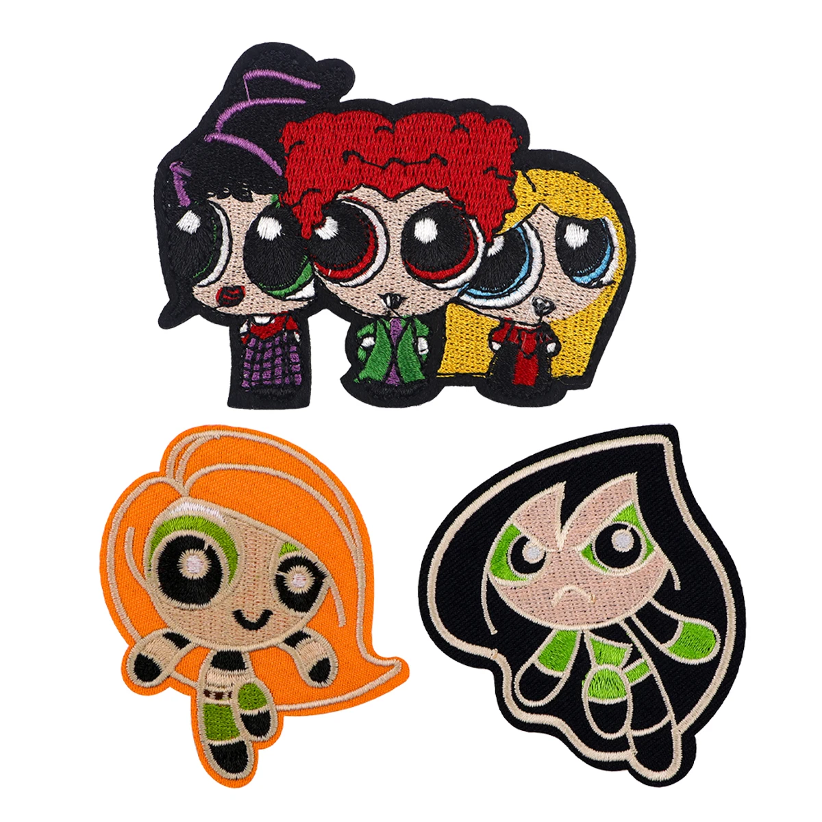 

Нашивка с персонажами мультфильмов аниме, вышивка, забавный вышитый логотип, аксессуары для одежды, наклейки, нашивки, одежда, подарки для друзей