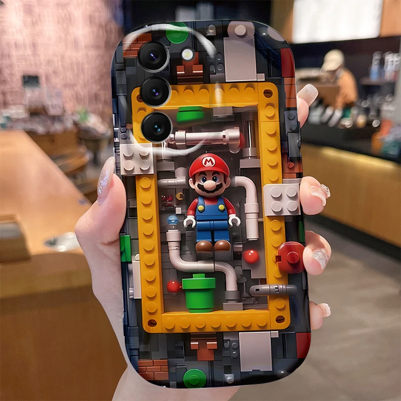 Super M-Marios Bros Case for Samsung Galaxy S24 S23 S22 S21 Ultra Plus S20 FE A73 A72 A71 A55 A54 5G A53 A52 A51 4G A50S Cover