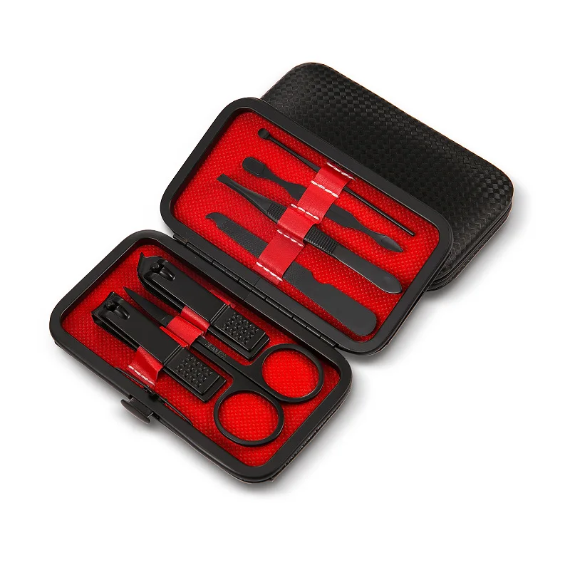 7 Stks/set Nieuwe Manicure Nagelknipper Pedicure Set Draagbare Reishygiëne Kit Roestvrijstalen Nagelsnijder Gereedschapset