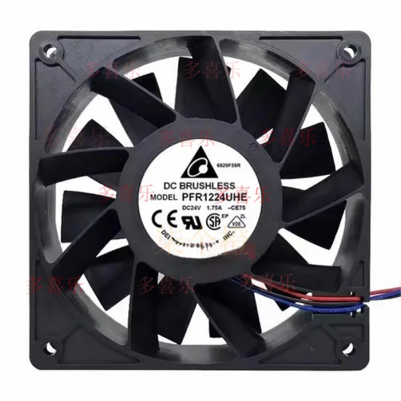 

ZMZM для Delta PFR1224UHE 12038 DC24V 1,75A 12 см 3-проводной инверторный охлаждающий вентилятор