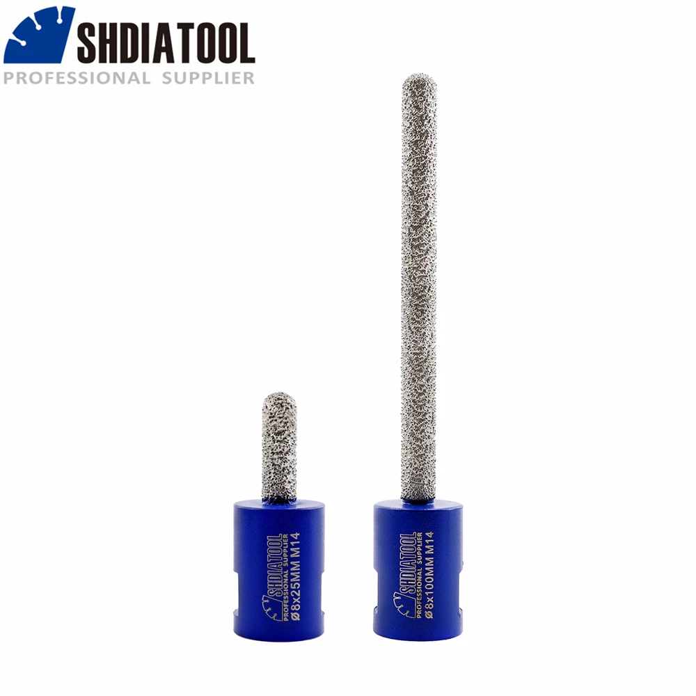 

SHDIATOOL 1pc M14 Thread Diamond Vacuum Brazed Mortar Coarse Artificial Milling Bits Stone Masonry Tile Raking Brick Removal