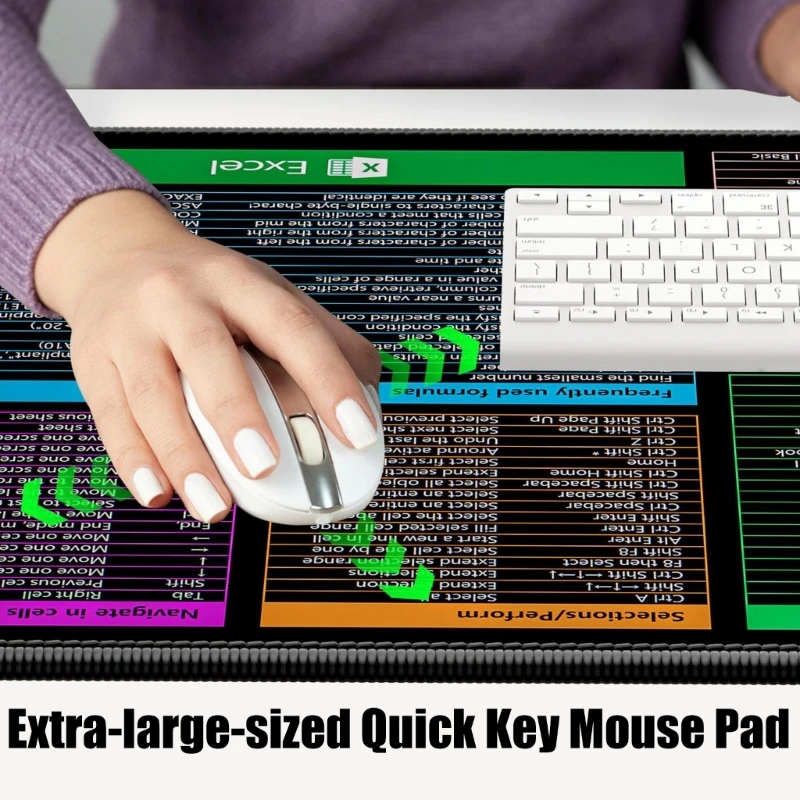 400 × 900 × 3 مم و Word Cheats لوحات المفاتيح لوحات الماوس لكفاءة المكتب وراحة الألعاب مع قاعدة غير