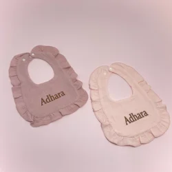 Babero personalizado para bebé, accesorios de muselina de algodón para niña, delantal para recién nacido con Baberos con nombre para bebé, paños para eructar, toalla de regalo