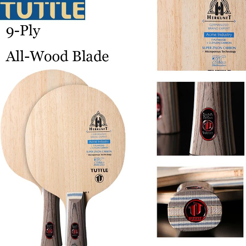 TUTTLE Original Series 9Ply Structure Table Tennis Rackets Bottom Plate Training Table Tennis Bat Racket Table Tennis Blade