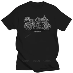 Summer New Men Casual Brand T Shirts Classic Japanese Motorcycle Fans Yzf-R1 2007 Inspired Motorcycle Art Design T-Shirt top