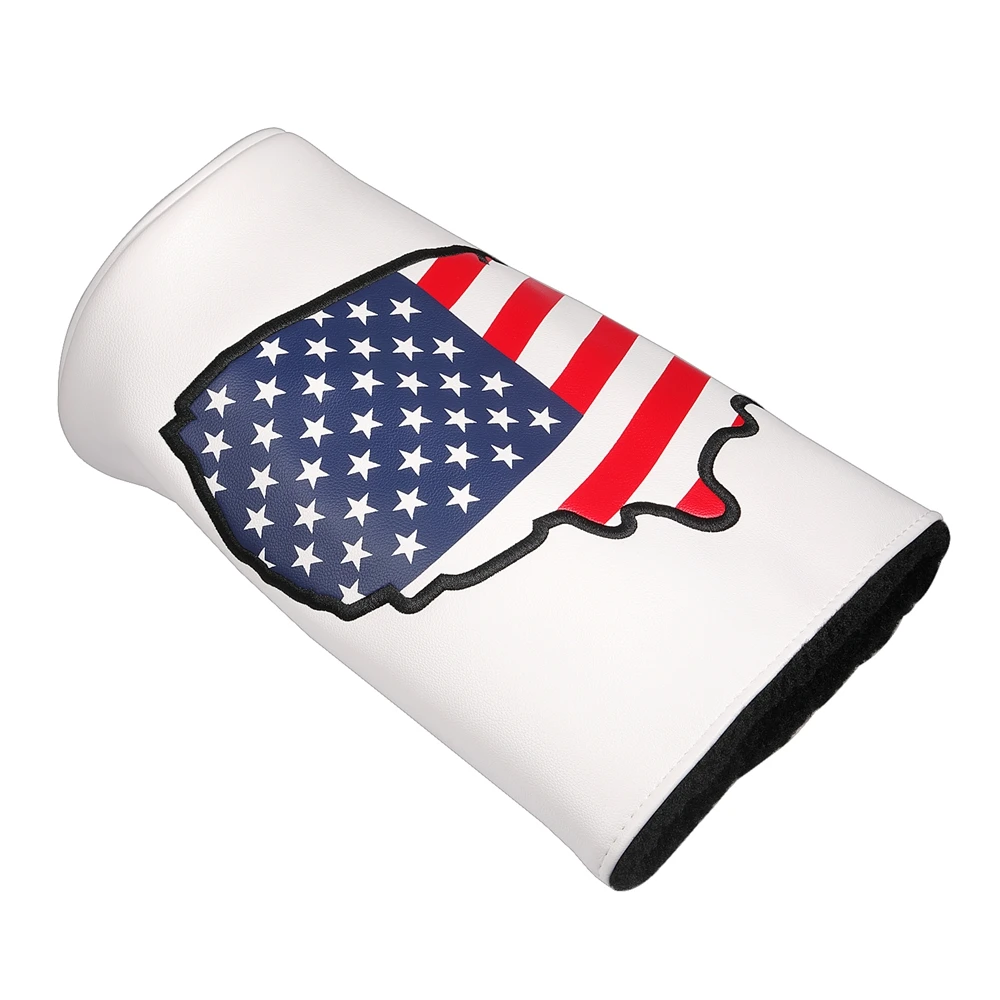 USA Flag PU Leather Golf Club Headcover Barrel Driver Cover view 5