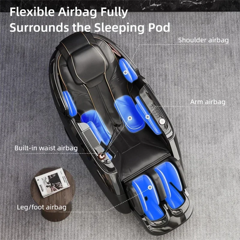 Intelligent Premium 4D Massage Chair Full-Body Airbag Comresssion Luxury Space Capsule Multifunction Triple Control Leisure Sofa