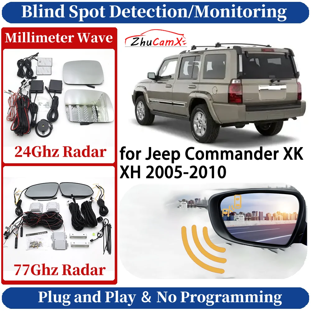 

Car Blind Spot Monitoring/Detection System for Jeep Commander XK XH 2005-2010 Night Driving Side Lane Change Warning Safe Assist