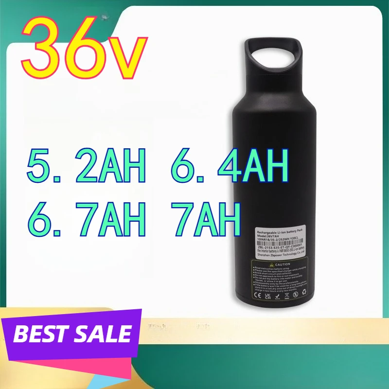 

7Ah аккумулятор для чайника для горного велосипеда, литиевая батарея 36 В, чайник для воды, аккумулятор для горного электрического велосипеда, аккумулятор для велосипеда с наклонным лучом