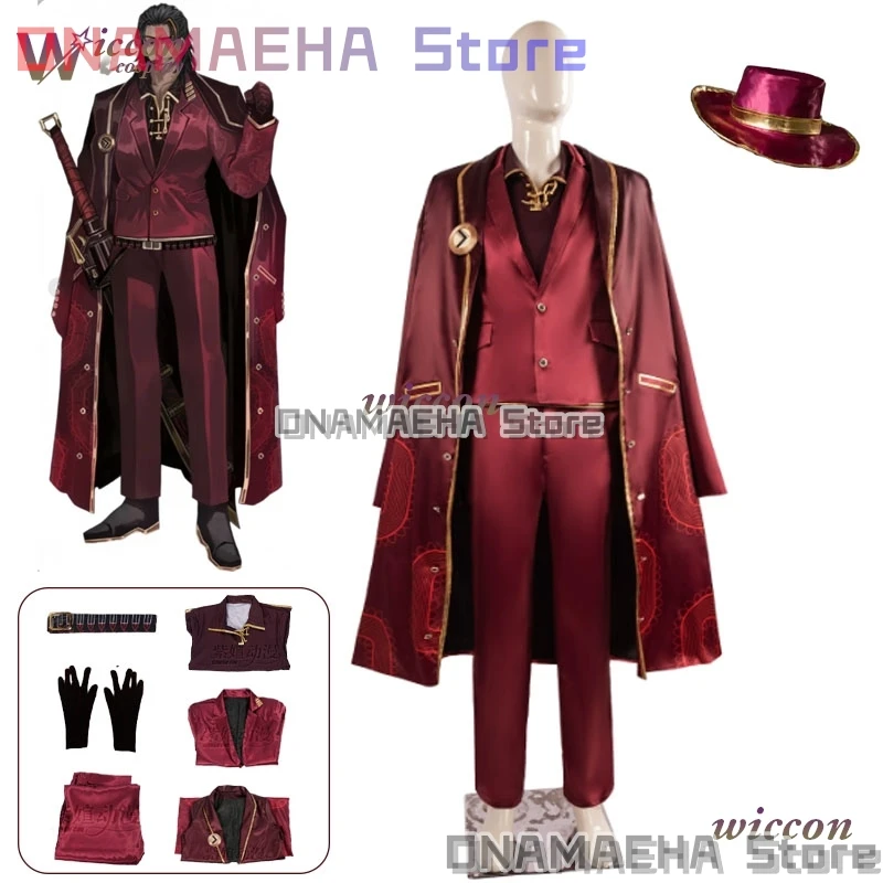 Disfraz de Cosplay de Lei Heng de la Compañía Limbus con Sombrero, Peluca de Cosplay de Lei Heng, Atuendo de Halloween, Navidad, Cosplay para Hombre