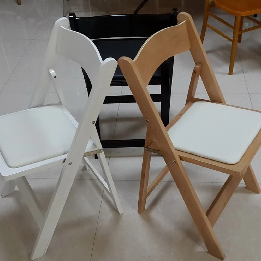 Outdoor Garden Wedding Banquet Hotel Restaurant Party White Plastic Folding Dining Chairs for Event