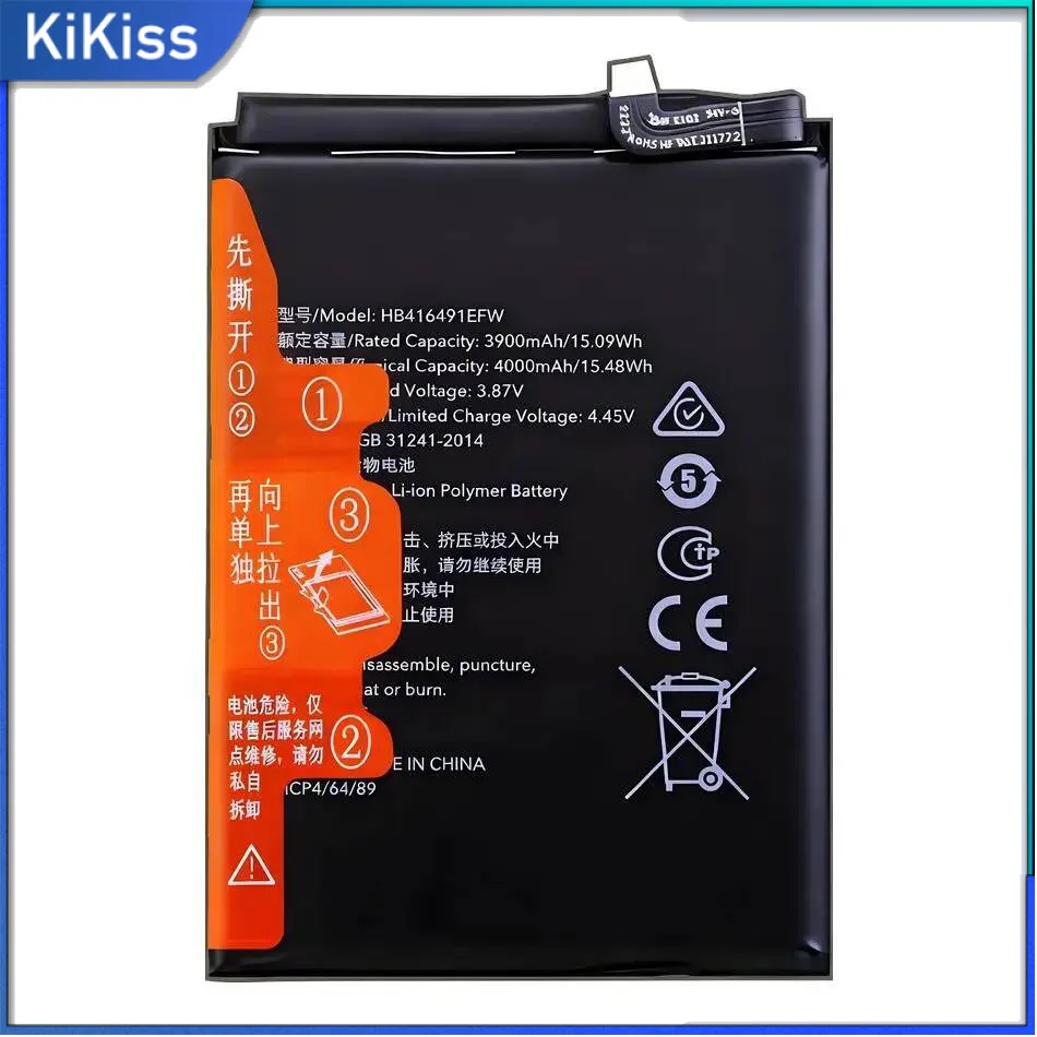 Good Low-Temperature Performance Mobile Phone Battery 4000Mah For Huawei Honor X40i Play 6T Pro 7T HB416491EFW