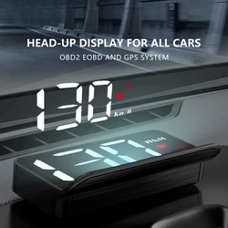 KMIND Car OBD2 HUD Head Up Display Windshield Projector M3 Speedometer Digital Gauge On Board Auto Speed Electronic Accessories