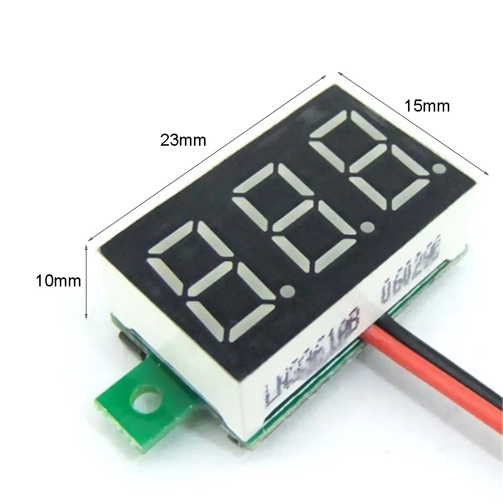DSN-DVML-368-2 LED Digitale 2-lijns DC-spanningstafel Rood Blauw Groen DC4.5-30V Voltmeter LED Digitale spanningstafel