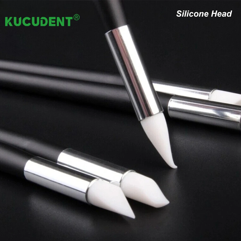 5 قطعة/الحزمة فرشاة الأسنان الراتنج أقلام سيليكون رسومات أظافر فرش تشكيل خط DIY بها بنفسك الرسم مركب الاسمنت الخزف أدوات الأسنان #5