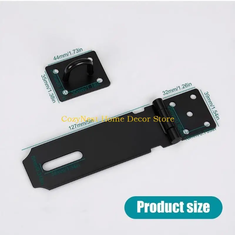 92MF Not Theft Foldable Door Lock Reinforced Steel Latches Secure Home Installation Easy Mounting for Enhances Door Security