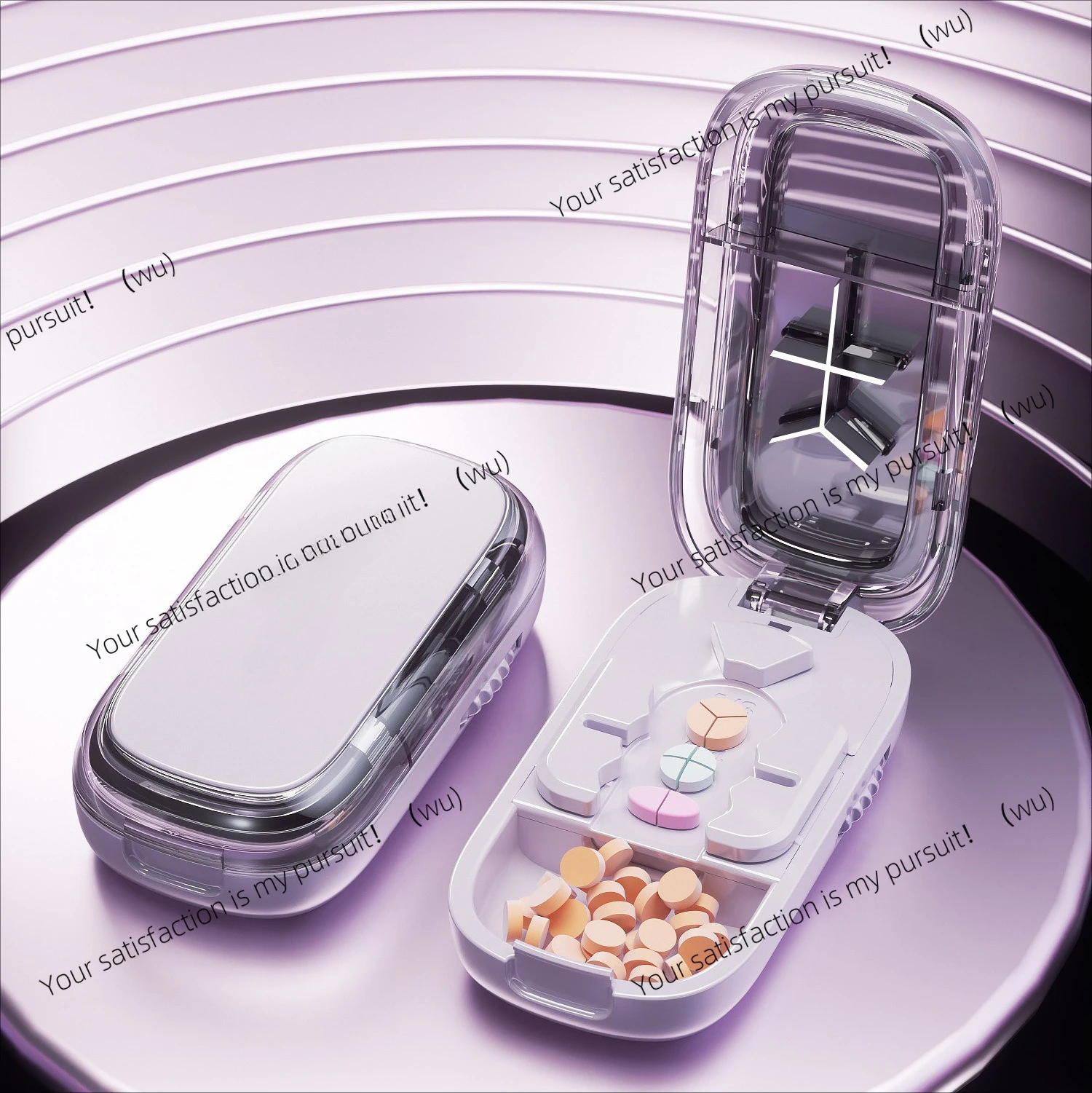 three-in-one medicine cutter divides the tablets, accurately cuts the medicine and cuts medicine. One point, two, three