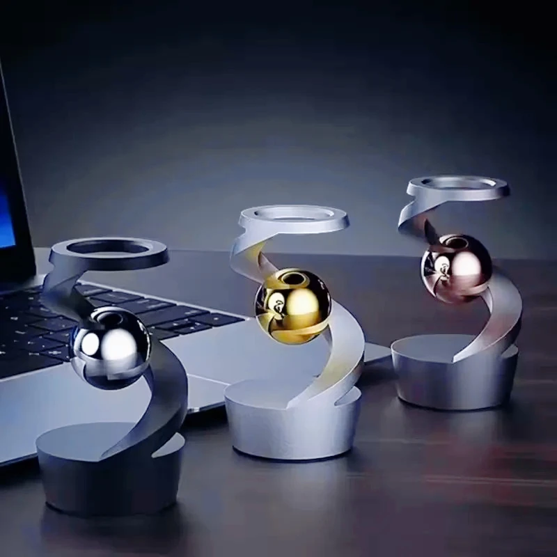 Gravity Defying Kinetic Fidget Spinners Office Desk Toy Desktop Stress Relief Toy Alloy Decompression Hypnosis Rotating Gyro
