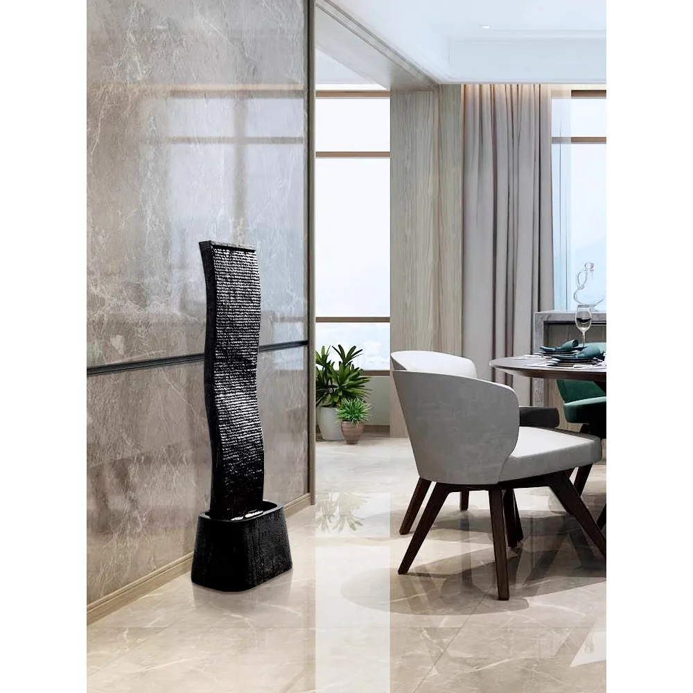 

Office fountain water curtain wall soft decoration entrance decoration
