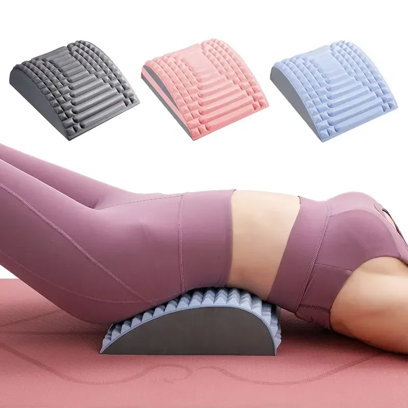 New Back Stretcher Lower Back Pain Relief Device Back Cracker Massager Lumbar Support Spine Board for Herniated Disc Sciatica