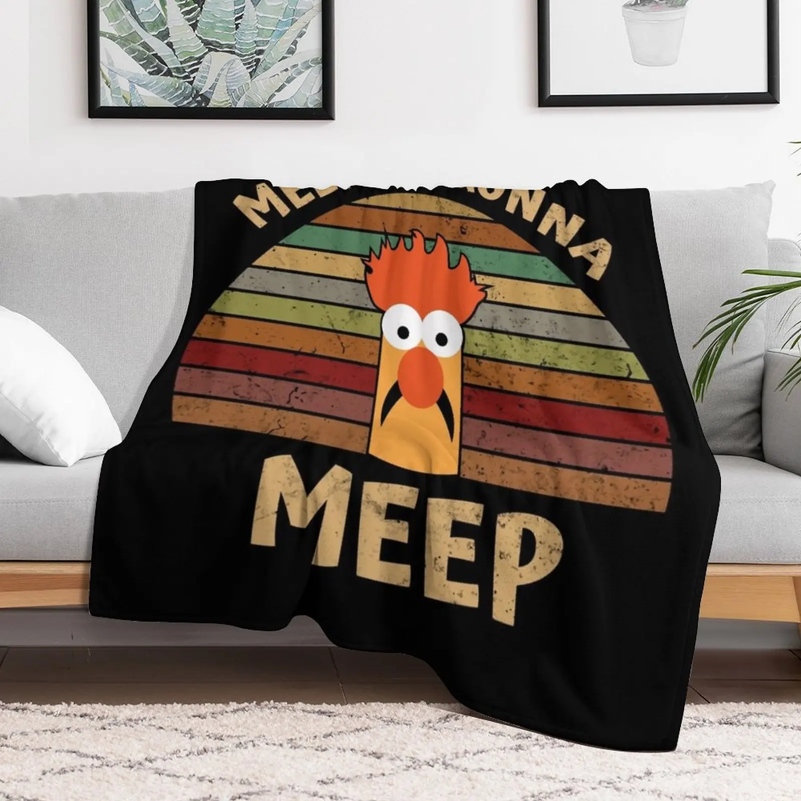 The muppet show beaker meepers gonna meep Throw Blanket Fashion Sofas Travel Blankets