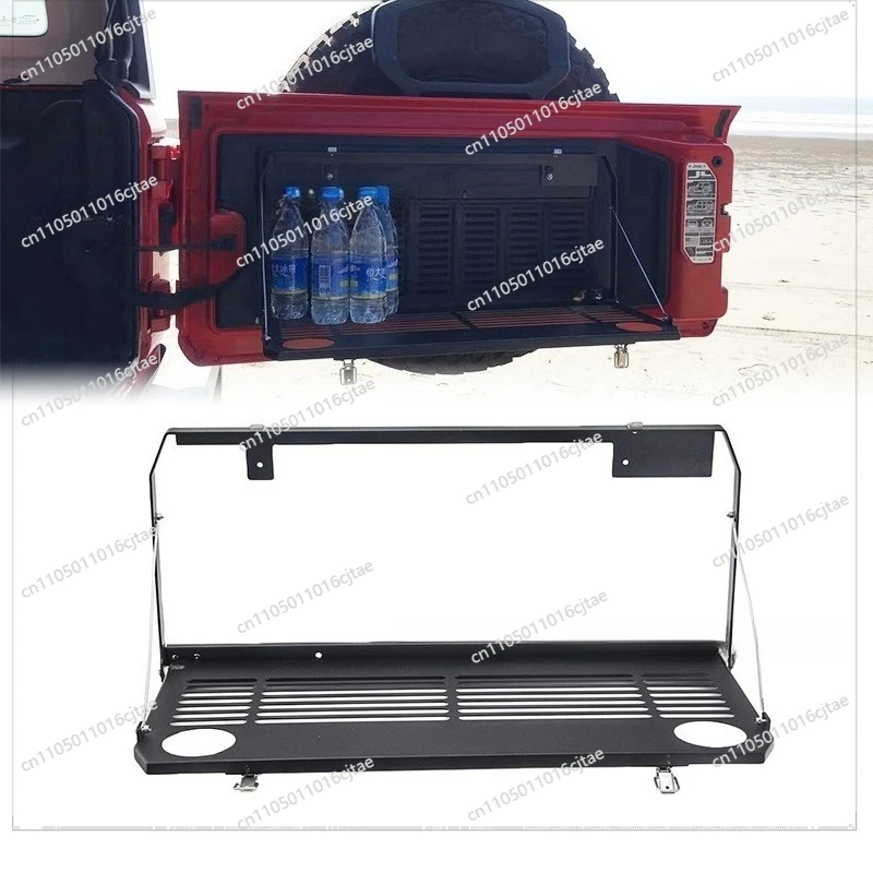 For Tailgate Rack JL Multi-function Door Folding Trunk Workbench