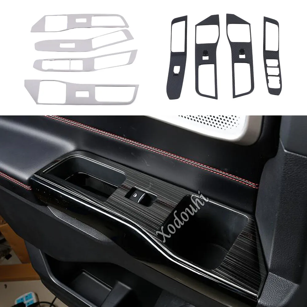

For Ford Explorer U625 2019 2020 2021 Car Styling ABS Armrest Handrail Inner Door Window Glass Switch Panel Cover Trim Frame