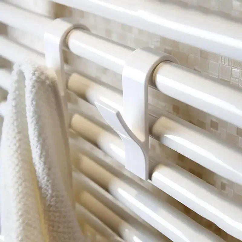 Colgador de alta calidad para radiador de baño, soporte de gancho Tubular para toallero calefactado, tapa de radiador trasero pequeña, 5 piezas