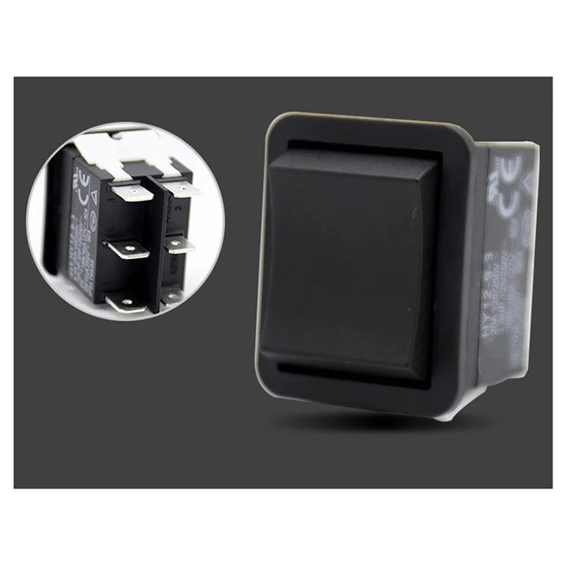 

BMBY-5X Rocker Switch, HY12-9-3 6Pins Industrial Electric Rocker Switch 125V/250V Pushbutton