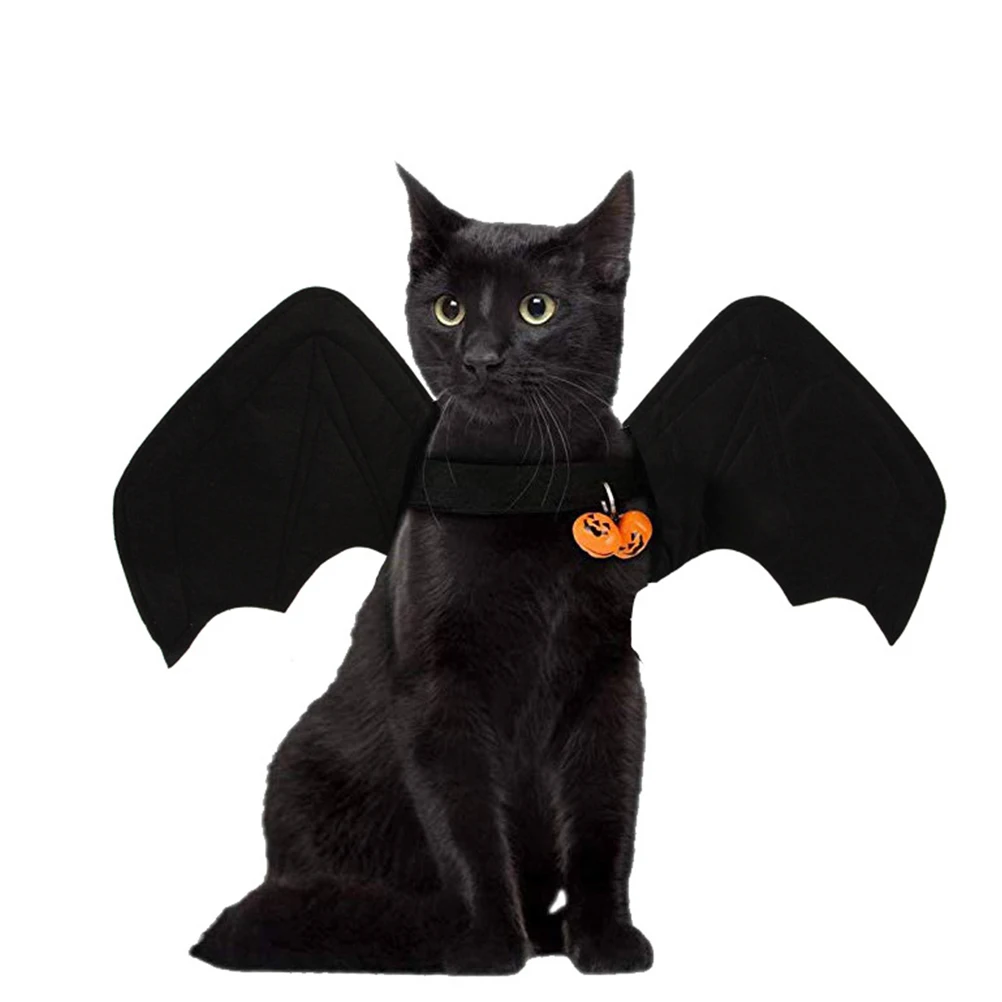 

Dog Clothes Bat Wing Halloween Costume Premium Fabric Easy to Put on Off Pet Supplies for Cats Dogs Medium Size