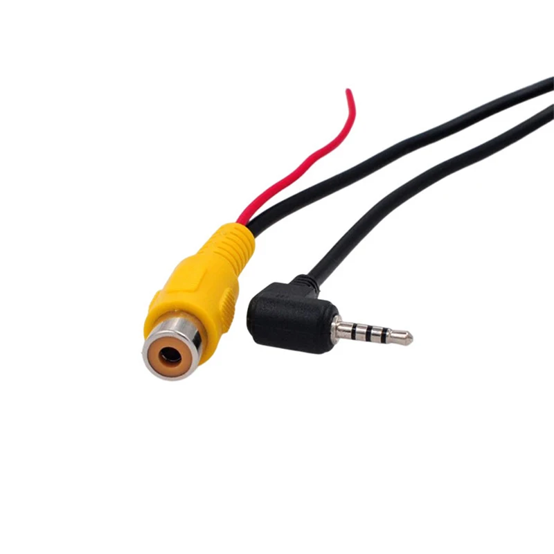 Rearview Camera Connection Cable RCA To 2.5mm AV Converter Cable Car Rear View Reverse Parking Camera To Car DVR