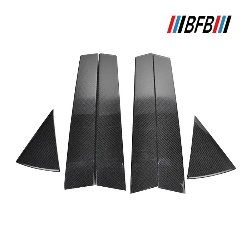 

For LEXUS NX200 NX300 NX200t NX300h Real Carbon Fiber 2014-2020 Exterior Window Middle Column Modification Body Kit Accessories