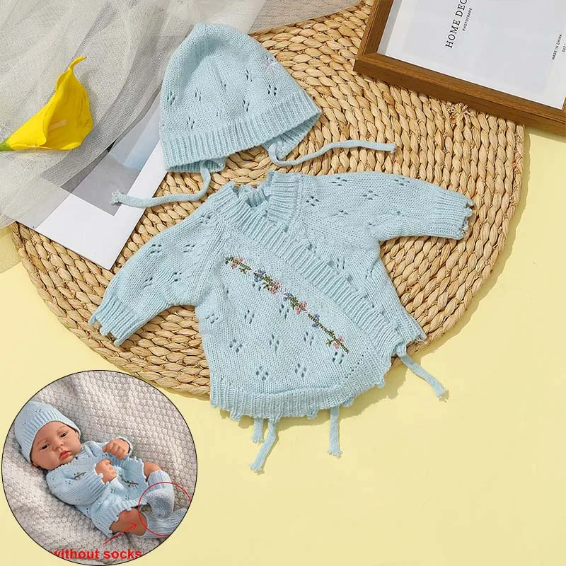 Ropa para muñeca bebé Reborn de 15,75 pulgadas, suéter, mono, accesorios de ropa, moda bonita para muñeca bebé de 40cm, accesorios